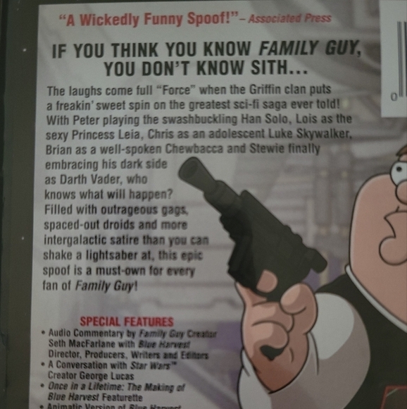 Family Guy Presents Blue Harvest Star Wars Spoof 2 Disc DVD Set 💿 - Picture 5 of 5